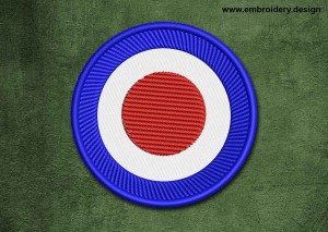 This Military, Security Patch Transparent Target design was digitized and embroidered by www.embroidery.design.