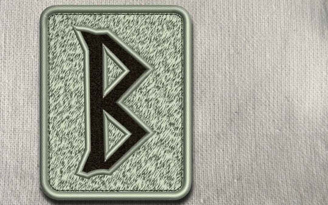 Design embroidery Rune Berkana transparent background by www.embroidery ...