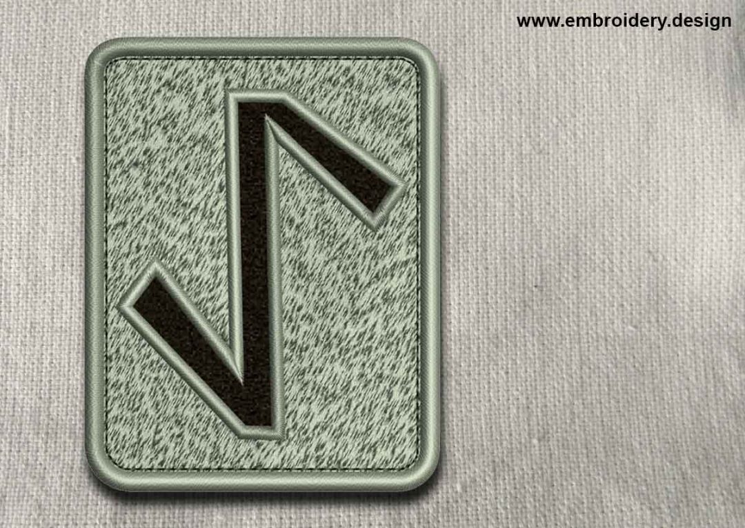 Rune Eihwaz, transparent background