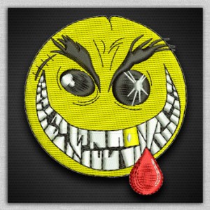 The category of embroidery designs Smiley